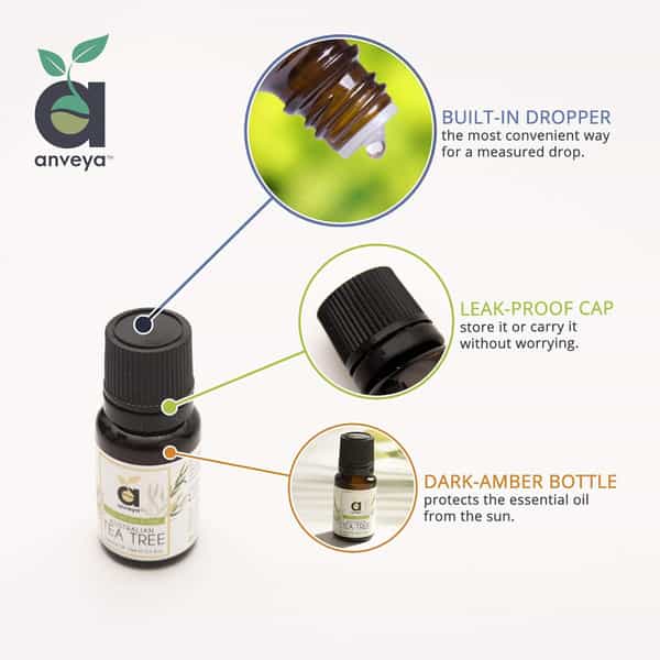 Anveya Australian Tea Tree Essential Oil 100% Natural & Pure 15Ml