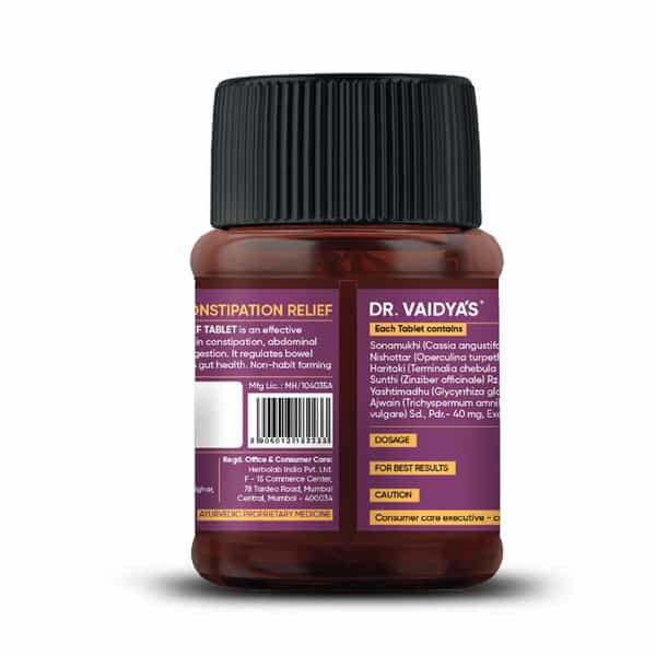 Dr. Vaidya's Constipation Relief -30 Capsules - Pack Of 3