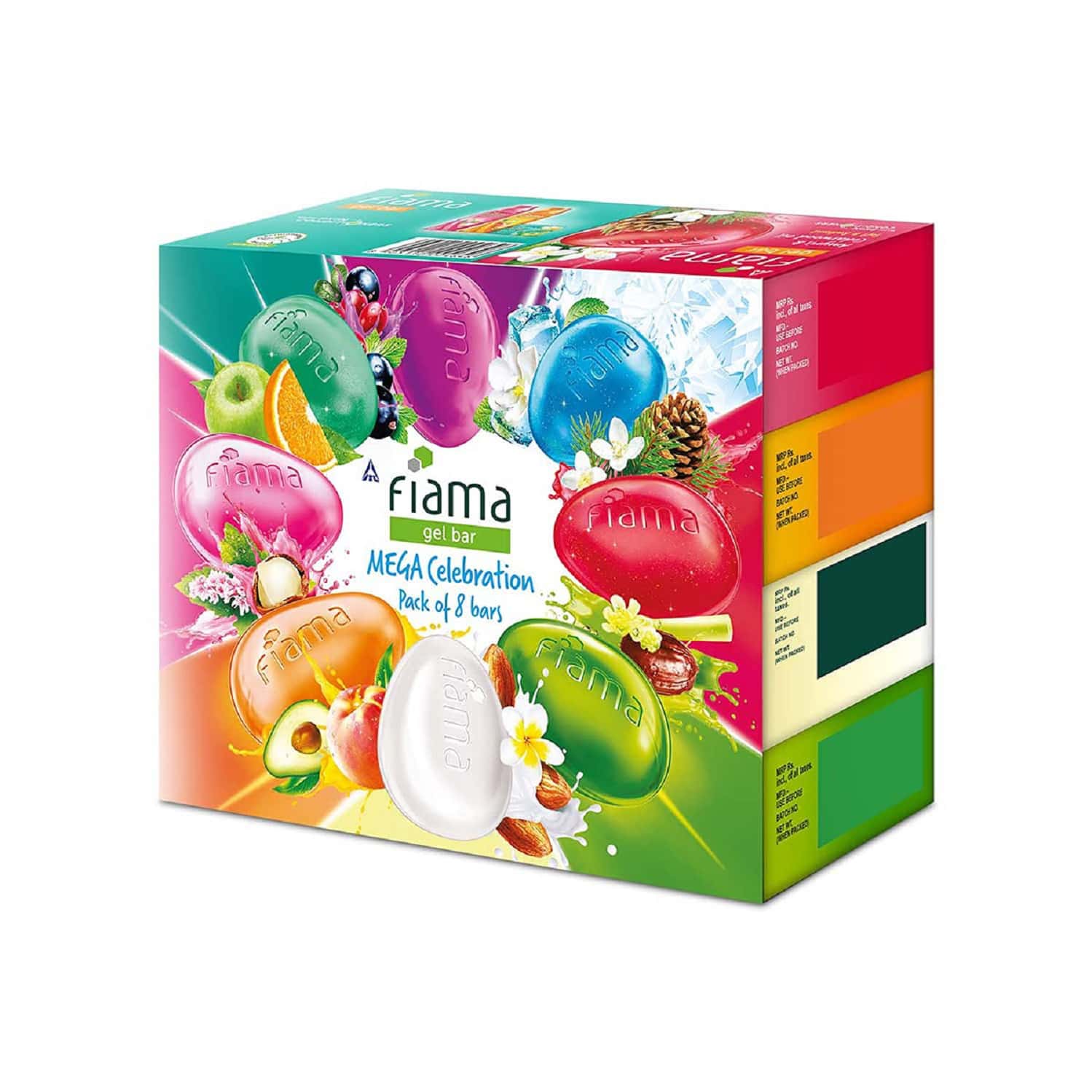 Buy FIAMA GEL BAR CELEBRATION PACK WITH 5 UNIQUE GEL BARS 125G SOAP