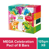 Fiama Gel Bathing Bar Mega Celebration Pack | With 8 Unique Gel Bars 125g Soap (Pack Of 8)
