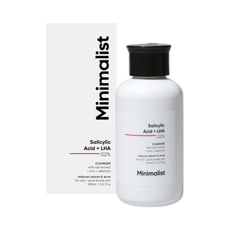 Minimalist 2% Salicylic Acid Face Wash For Acne Prone Skin Face Cleanser With Lha & Zinc- 100ml