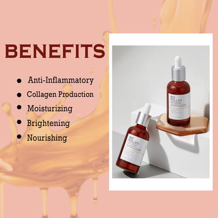 Missha Bee Pollen Renew Ampouler - Acne And Sensitive Skin - 40Ml