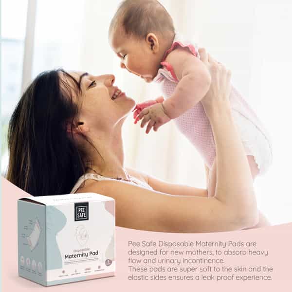 Pee Safe Maternity Pads - Pack Of 8| Best Suited For Urinary Incontinence & Heavy Flow - 480Mm