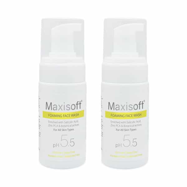 Maxisoft Foaming Face Wash | For All Skin Types | Ph 5.5 | Bottle | 100 Ml | Pack Of 2