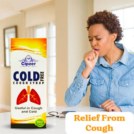 Cipzer Cold Free Cough Syrup 100ml | Instant Relief From Cough & Cold | Supports Easy Breathing