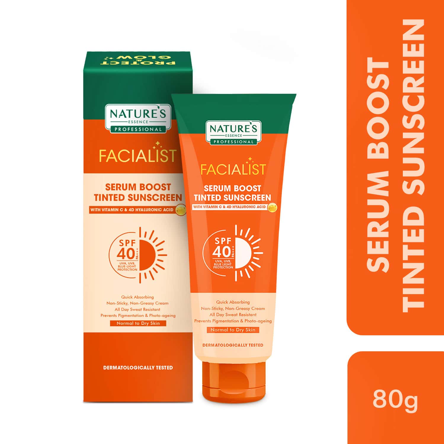 Nature's Essence Serum Boost Tinted Sunscreen Spf40 80g