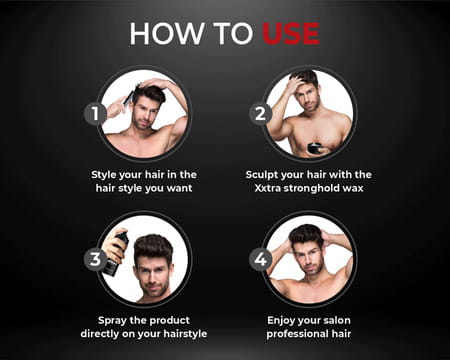 Beardo Strong Hold Hair Spray For Men - 135 Gm