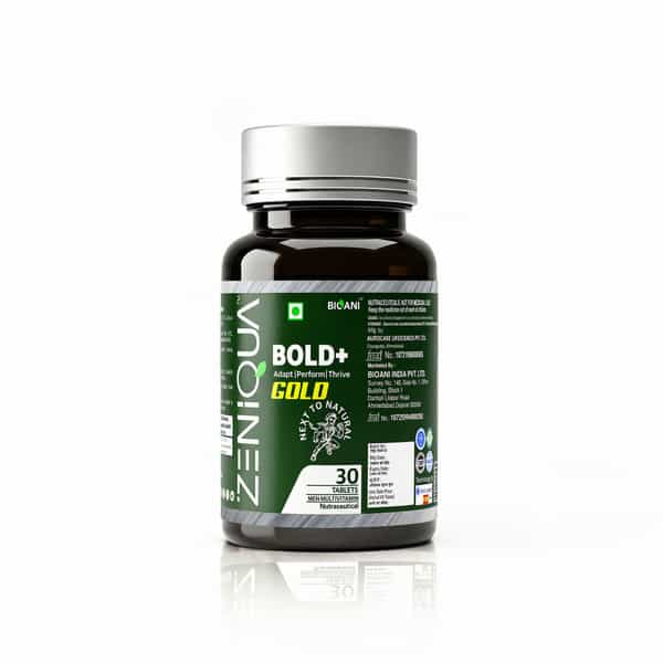 Zeniqua Bold+ Gold | Advance Multivitamin For Men | 30 Tablet