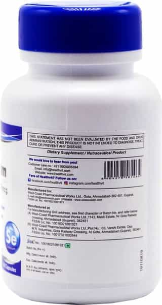Healthvit Selenium 40 Mcg For Immune System Support- 60 Capsules