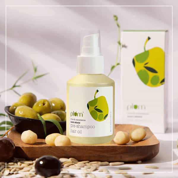 Plum Olive & Macadamia Nutri- Shield Pre- Shampoo Hair Oil - 100 Ml