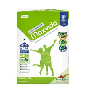 Maxvida New & Improved Wholesome Daily Nutrition For Adults Refill - 400g (kesar Elaichi)