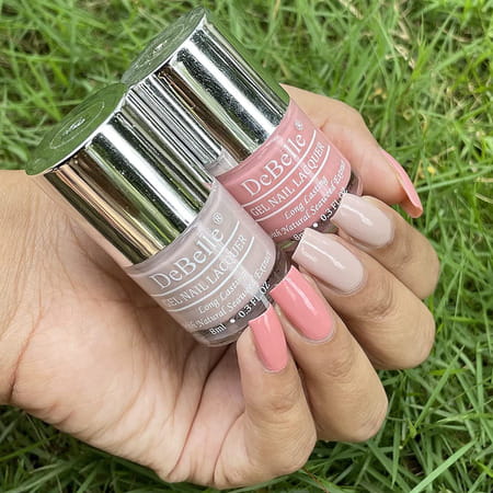 Debelle Gel Nail Polish Gift Set Of 2 Apricot Dew | Peony Blopssom-16 Ml (8ml Each) .