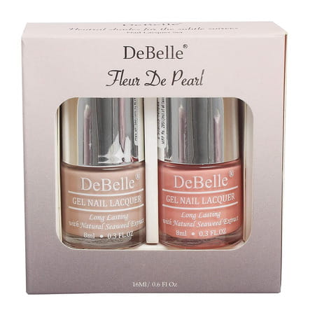 Debelle Gel Nail Polish Gift Set Of 2 Apricot Dew | Peony Blopssom-16 Ml (8ml Each) .