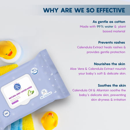The Moms Co. Natural Baby Water Wipes Pack Of 3