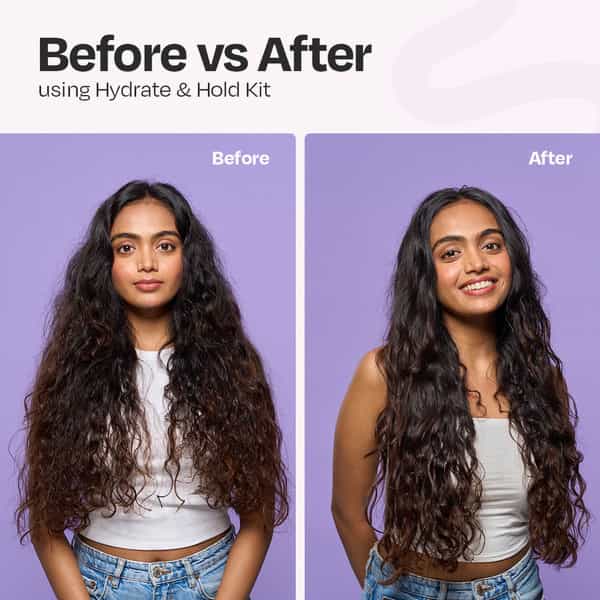 Manetain Hydrate & Hold Kit - Combo Of Leave In Conditioner + Hard Hold Gel - 200 Ml Pack