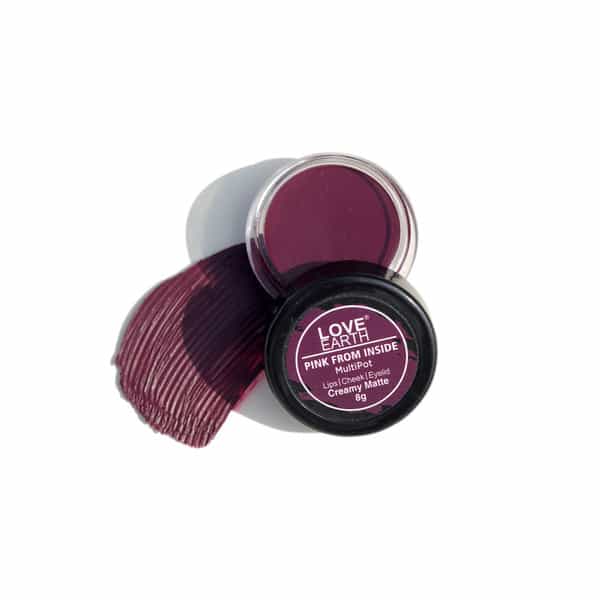 Love Earth Lip & Cheek Tint Multipot-Pink From Inside With Richness Of Essential Oils & Vitamin E8gm