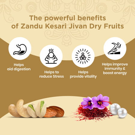 Zandu Kesari Jivan Dry Fruits - 900g