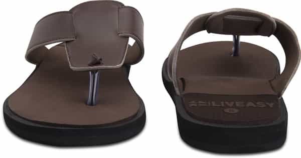 Liveasy Essentials Men's Diabetic & Orthopedic Slippers - Brown - Size Uk 9 / Us 10