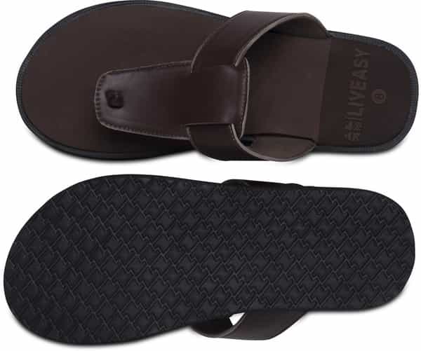 Liveasy Essentials Men's Diabetic & Orthopedic Slippers - Brown - Size Uk 9 / Us 10