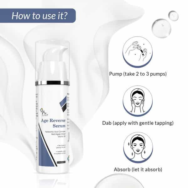 Fixderma Age Reverse 5% Hyaluronic Acid Anti Aging Face Serum - 30Ml