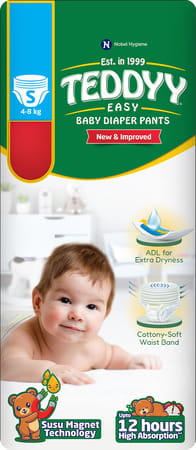 Teddyy Baby Pant Easy Small 38's X 8 C