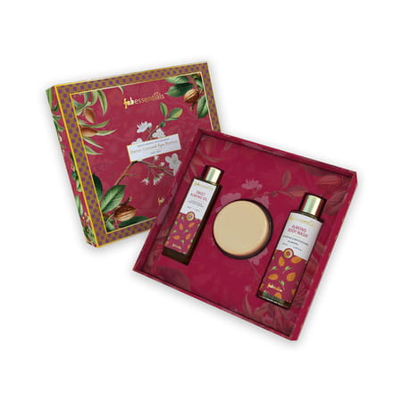 Fabessentails Moisturising Nourishing Sweet Almond Spa Retreat Gift Set | Pack Of 3 | Unisex