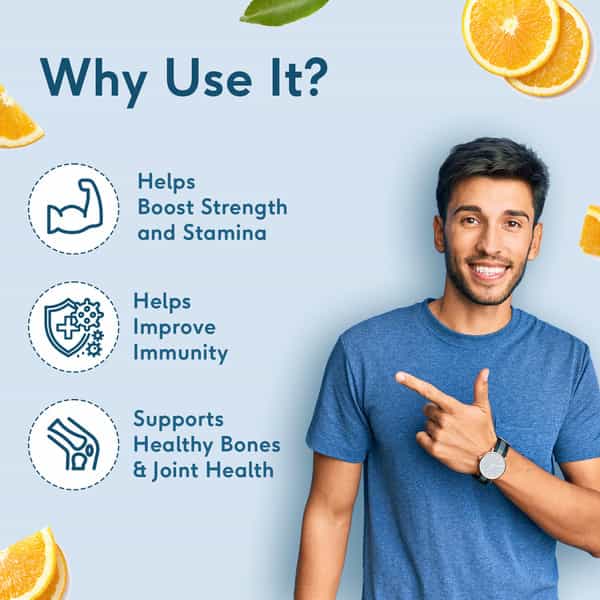 Hk Vitals Multivitamin Gummies (Orange | 60 Days Pack) | For Men & Women