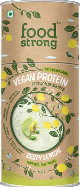 Foodstrong Vegan Protein Zesty Lemon-Vegan Protein - 1 Tube 480G