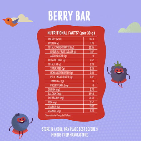 Timios Berry Bar Pack Of 20-600g