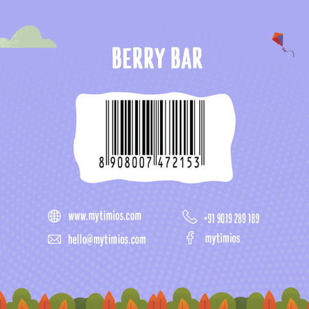 Timios Berry Bar Pack Of 20-600g