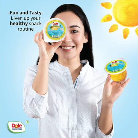 Dole Fruit Bowls Diced Pineapple In Fruit Juice 113g (Prepack4 Pineapple 904gm (Pack Of 2))