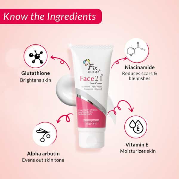 Fixderma 2% Niacinamide Cream | Face 21 Cream - 50 Gm