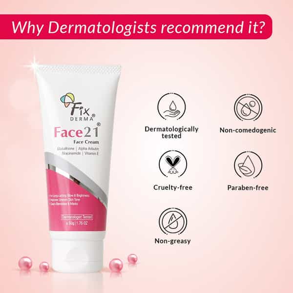 Fixderma 2% Niacinamide Cream | Face 21 Cream - 50 Gm