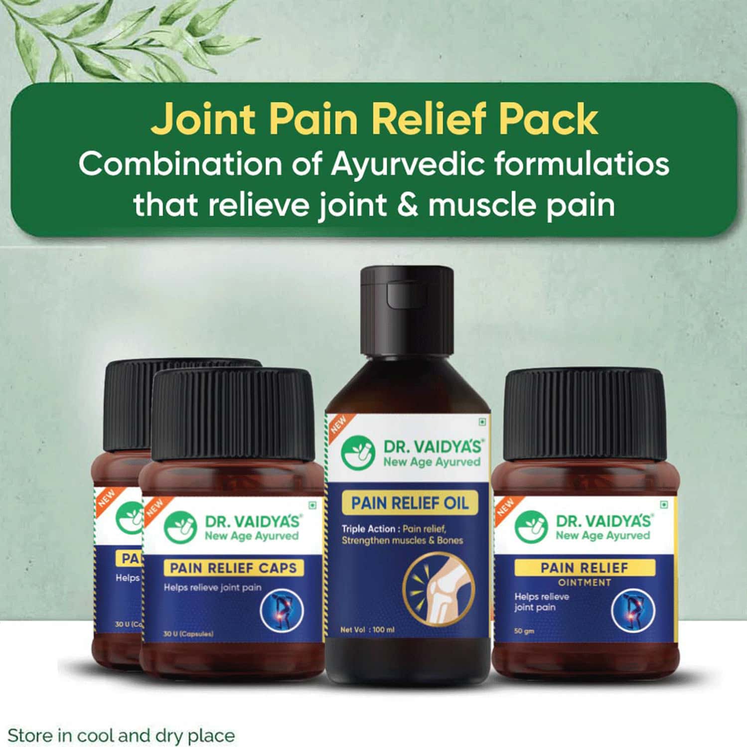 Buy DR. VAIDYA'S JOINT PAIN RELIEF PACK FOR VARIOUS MUSCLE & JOINT PAIN