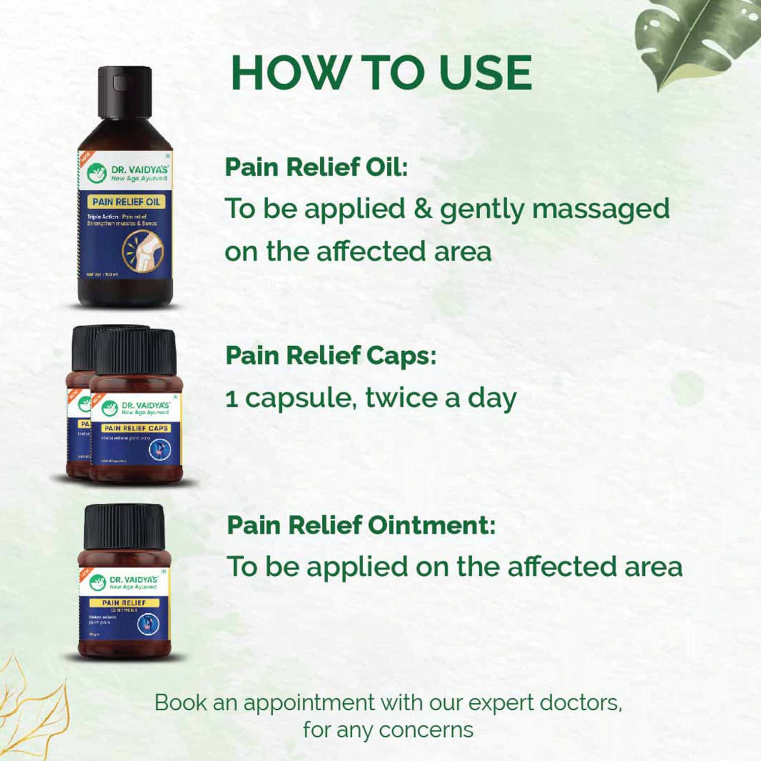 Buy DR. VAIDYA'S JOINT PAIN RELIEF PACK FOR VARIOUS MUSCLE & JOINT PAIN