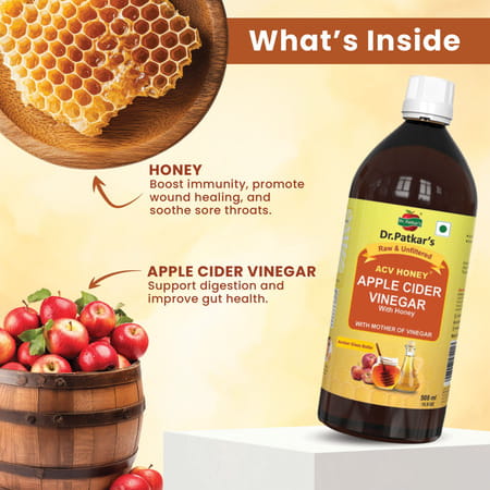 Dr. Patkar'S Apple Cider Vinegar With Honey 1000 Ml