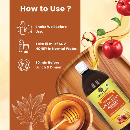 Dr. Patkar'S Apple Cider Vinegar With Honey 1000 Ml
