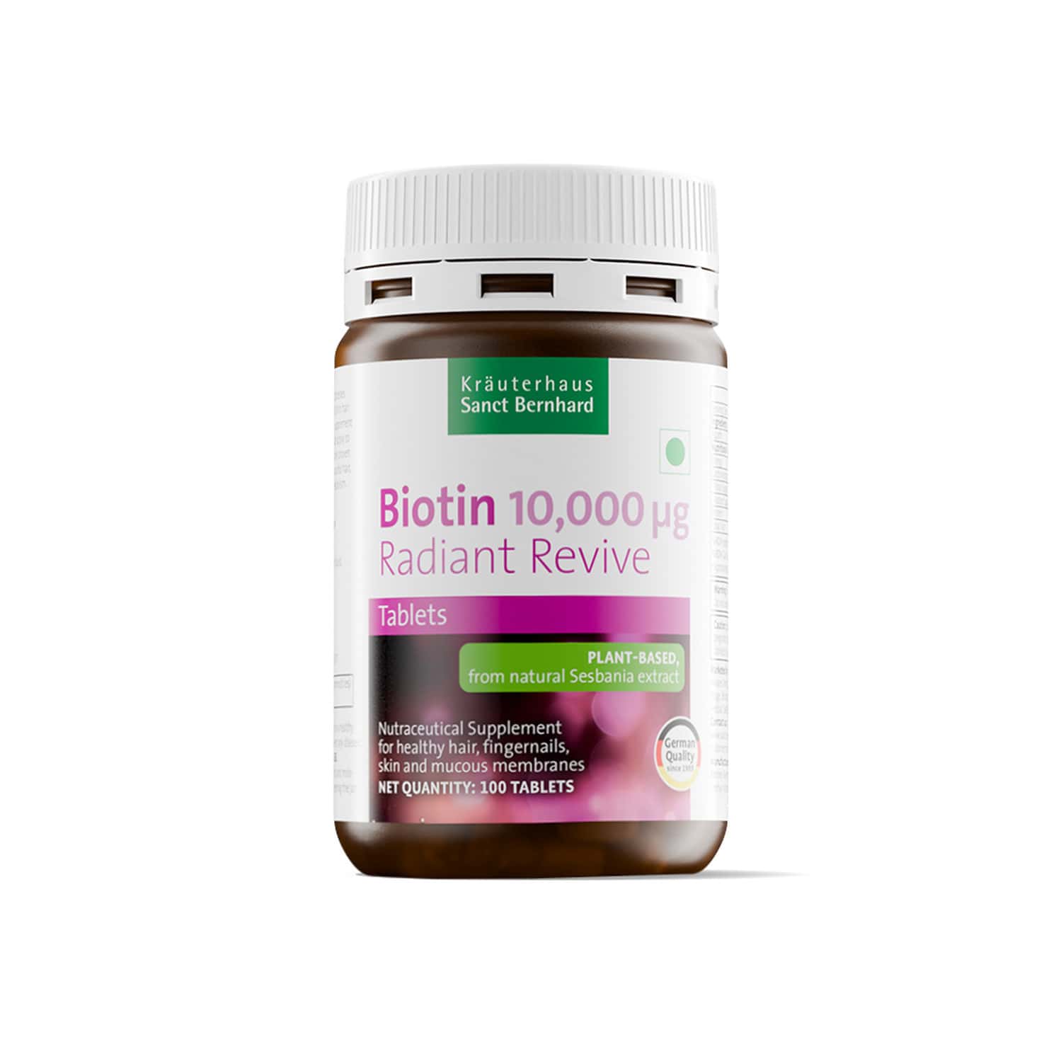 Sanct Bernhard Biotin Radiant Revive High-Potency | Hair Growth & Strength | Beauty & Wellness 60n