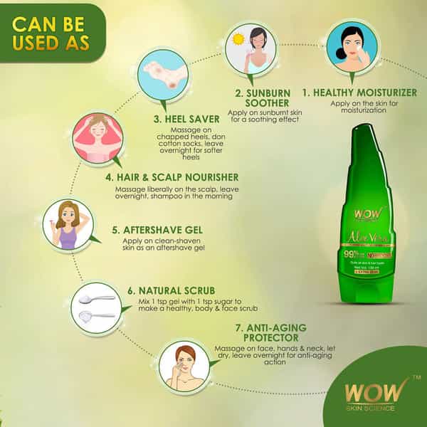 Wow Skin Science Aloe Vera Gel - 150 Ml