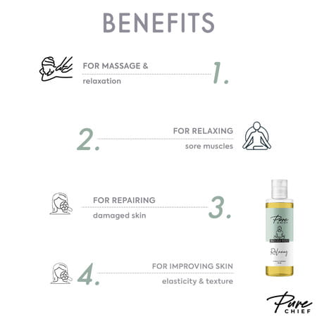 Pure Chief Relaxing Body Massage Oil All Natural Ingredients- 100ml