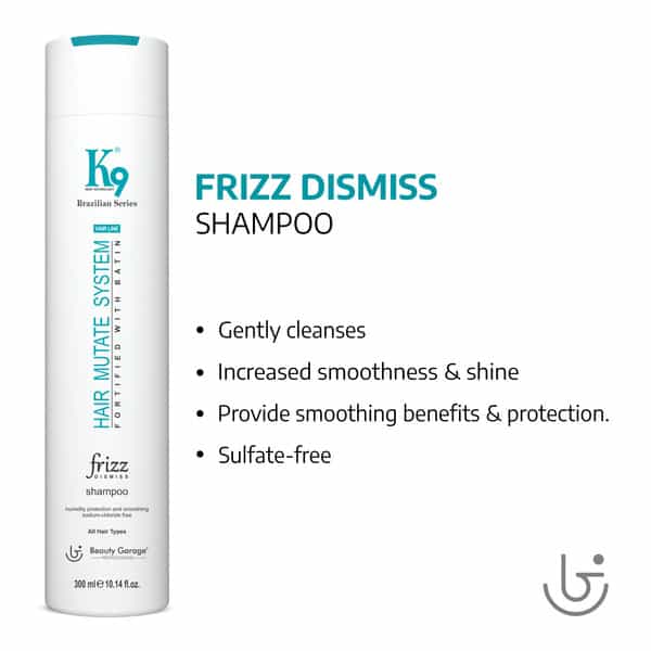 Beauty Garage K9 Frizz Dismiss Shampoo & Conditioner (300Ml + 300Ml) Pack Of 2