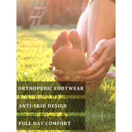 Ortho Cheer Men'S Orthopedic And Diabetic Friendly Slipper | Grey | Size 10 -1 Pair