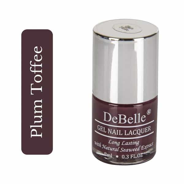 Debelle Gel Nail Polish Combo Set Of 3 Plum Toffee Peony Blossom [Nude] - 24 Ml (8 Ml Each)