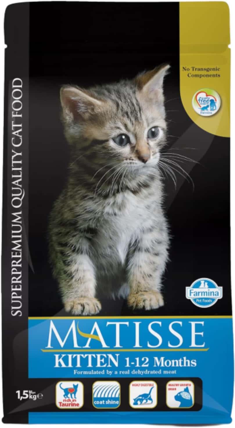 Farmina Matisse Kitten Food | Complete & Balanced Nutrition | For Kittens (1-12 Months) | 1.5kg