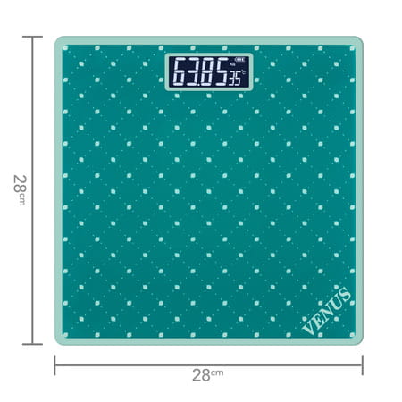 Venus (India) Electronic Digital Personal Bathroom Weight Machine | Upto 180kg | Eps-2599-New-Green