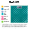 Venus (India) Electronic Digital Personal Bathroom Weight Machine | Upto 180Kg | Eps-2599-New-Green