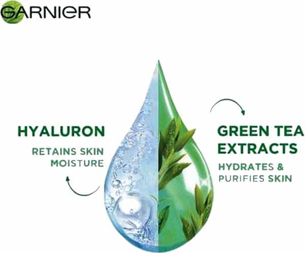 Garnier Skin Naturals Green Tea And Hyaluron Face Serum Sheet Mask - Buy 2 Get 1 Free