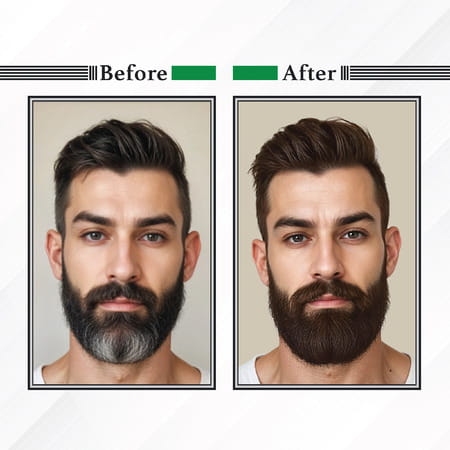 Nisha Beard Colour For Men Dark Brown 120g | Professional Beard Hair Colour | Ammonia Free