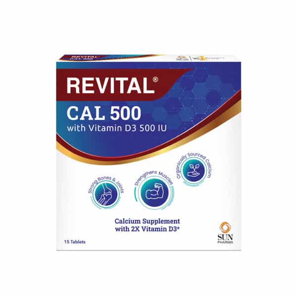 Revital Cal 500Mg Strip Of 15 Tablets