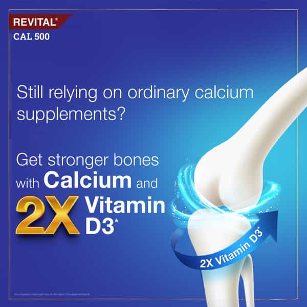 Revital Cal 500Mg Strip Of 15 Tablets